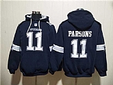 Men's Dallas Cowboys #11 Micah Parsons Navy Ageless Must-Have Lace-Up Pullover Hoodie,baseball caps,new era cap wholesale,wholesale hats